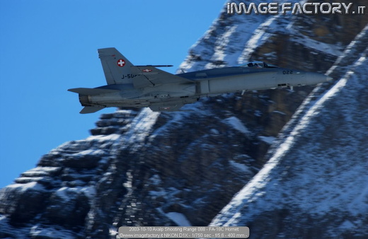 2003-10-10 Axalp Shooting Range 088 - FA-18C Hornet